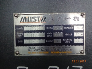 Вертикальный фрезерный обрабатывающий центр MILLSTAR BMV-1600 с устройством ЧПУ FANUC