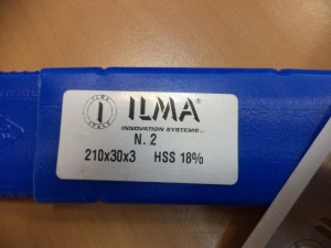 Нож строгальный HSS 18% 210*30*3 ILMA для четырехсторонних станков
