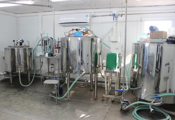Мини завод для переработки молока - 1000 литров в смену