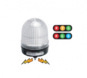 MS86M-BFF-RGB 90-240VAC, cветосигн. светод. лампа Д86(красн,зел,син, пост/мигающ, зуммер) Autonics