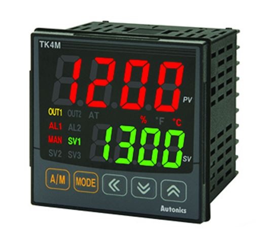 TK4M-24RR 100-240 VAC температурный контроллер (ПИД,72x72, вых. сигн. реле1+2,выход упр-я реле) Autonics