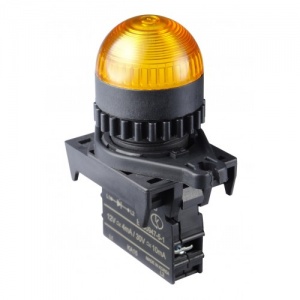 L2RR-L1YL (MC2-PIDR-L) контрольная лампа желтая (полукруглая головка) Autonics