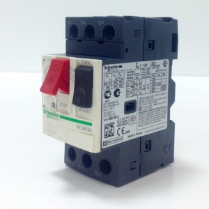 GV2ME06 Автоматический выключатель серия GV2M, 690 В AC, 1.6 А, 3-полюсный, DIN-рейка SCHNEIDER ELECTRIC / TELEMECANIQUE