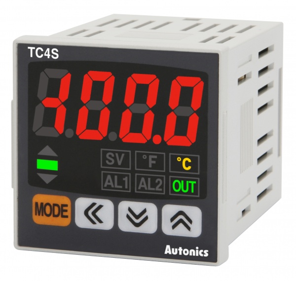 TC4S-24R температурный контроллер с ПИД-регулятором, 4 разряда, 1 вых. реле + 1 SSR Autonics
