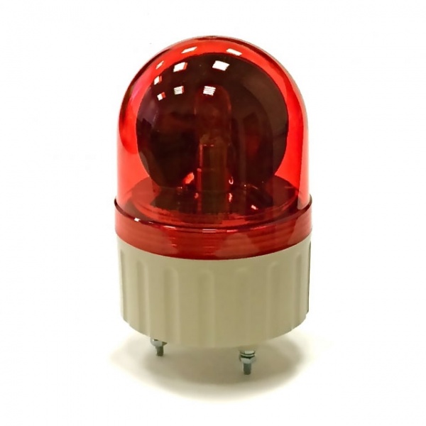 ASGB-20-R 220VAC сигнальный маячок d-86мм красный (вращение+зуммер) Autonics