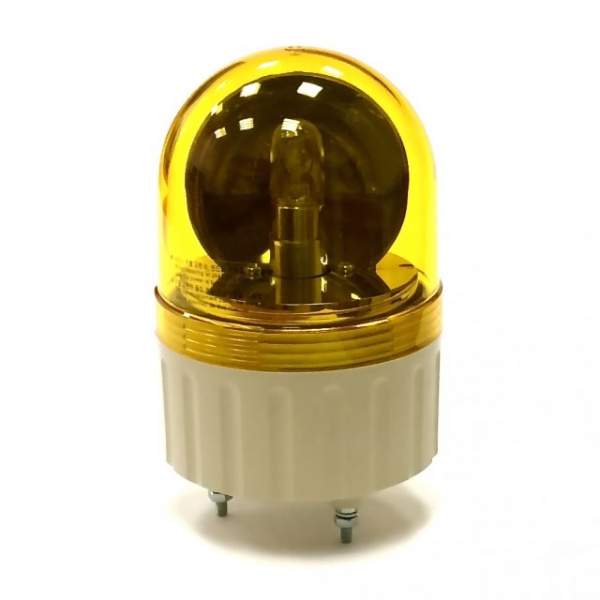 ASGB-20-Y 220VAC сигнальный маячок d-86мм желтый (вращение+зуммер) Autonics