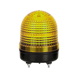 MS86L-FFF 90-240VAC, Y cветосигнальная светодиодная лампа Д86мм жёлтый, постоянное/мигающее свечение