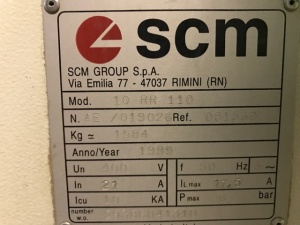 Калибровально-шлифовальный станок SCM Sandy 10