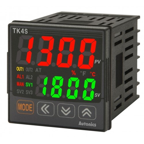TK4S-T4SN 100-240 VAC температурный контроллер (ПИД,48х48, вых. сигн.1+RS485,выход ТТРФУ) Autonics