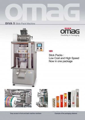 Фасовочно-упаковочный автомат "OMAG" (Италия) для мелкой фасовки сыпучих и пылящих продуктов