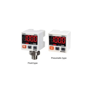 PSAN-01CA-RC1/8 Датчик давления газов с дисплеем и кнопками, 0.0~-100.0kPa, RC1/8 (вн.), 12-24VDC Autonics