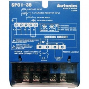 SPC1-35-E AC220/35A блок управл. током резист. нагр., 94х124х92 мм, ток до 35 А, однофазный 220VAC Autonics