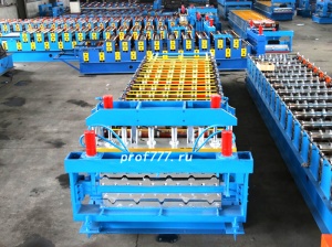 Автоматизированная двухъярусная линия для производства профнастила из Китая