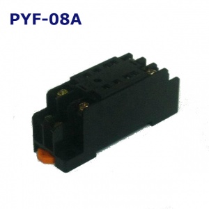 PYF-08A Панелька PIN:8, 10А, 250ВAC, H:30мм