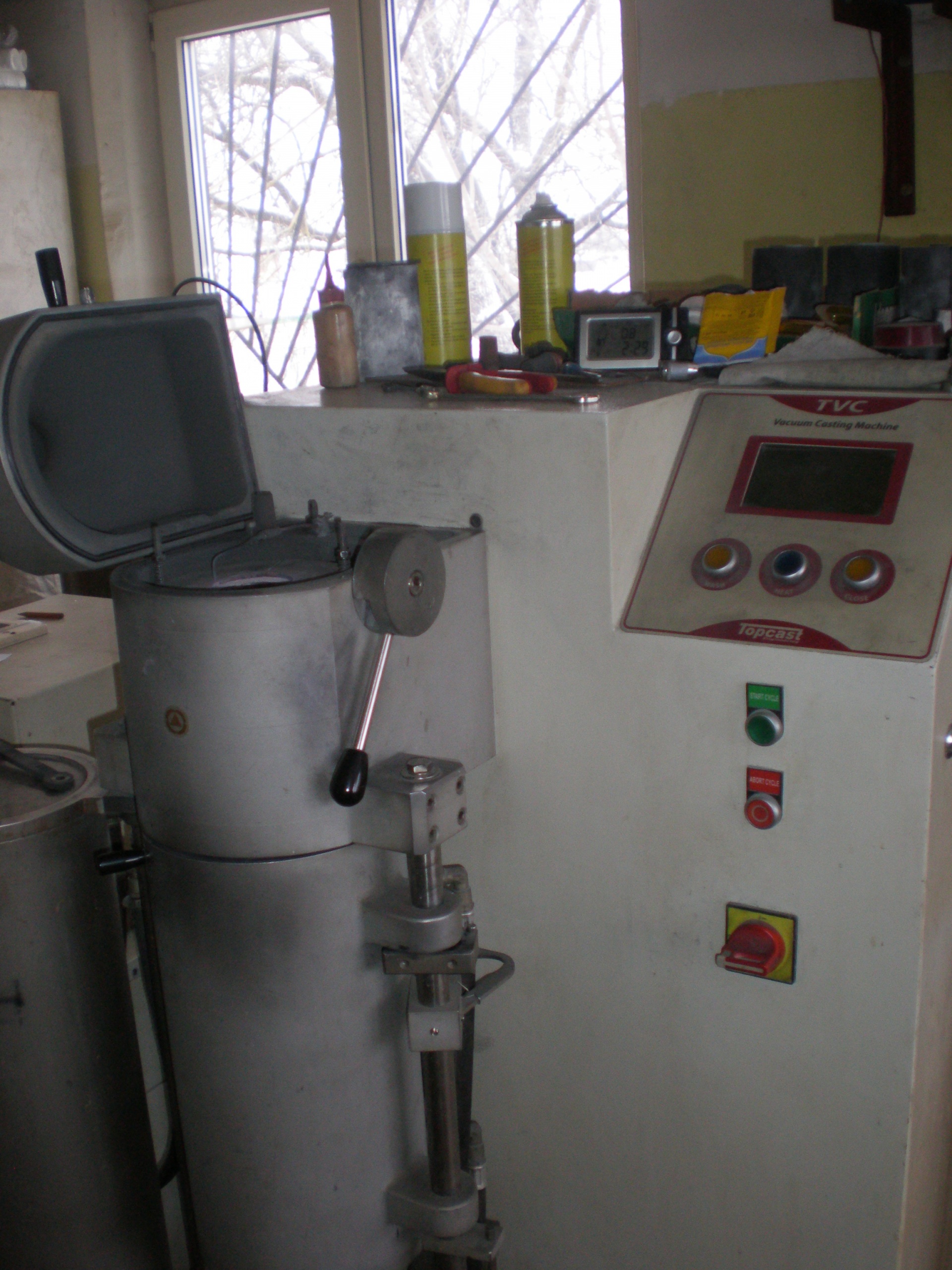 Вакуумная литейная установка TVC 10 с гранулятором и холодильником ...