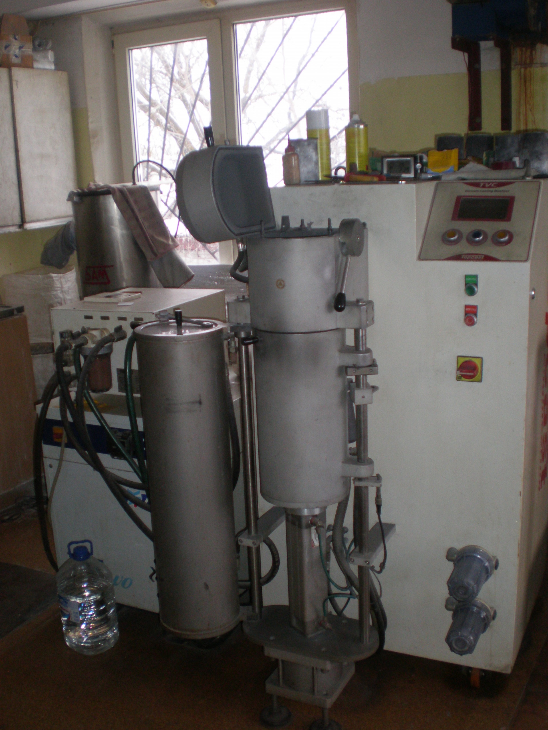 Вакуумная литейная установка TVC 10 с гранулятором и холодильником ...