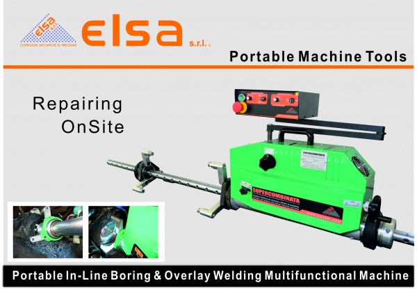 Portable In-Line Boring & Overlay Welding Multifunctional Machine