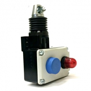 3SE7140-1BD04 Тросовый выключатель 1НО+1НЗ, вывод M16х1.5, корпус металл, с фиксацией, разблокировка кнопкой, LED, 24VDC, SIGUARD