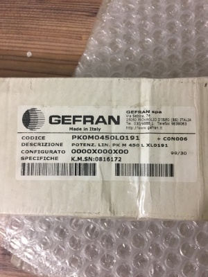 Датчик линейных перемещений gefran pkm 450 l xl0191