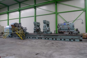 Тяжелый токарный станок Skoda Шкода с ЧПУ CNC SIU 2.5 x 10 метров