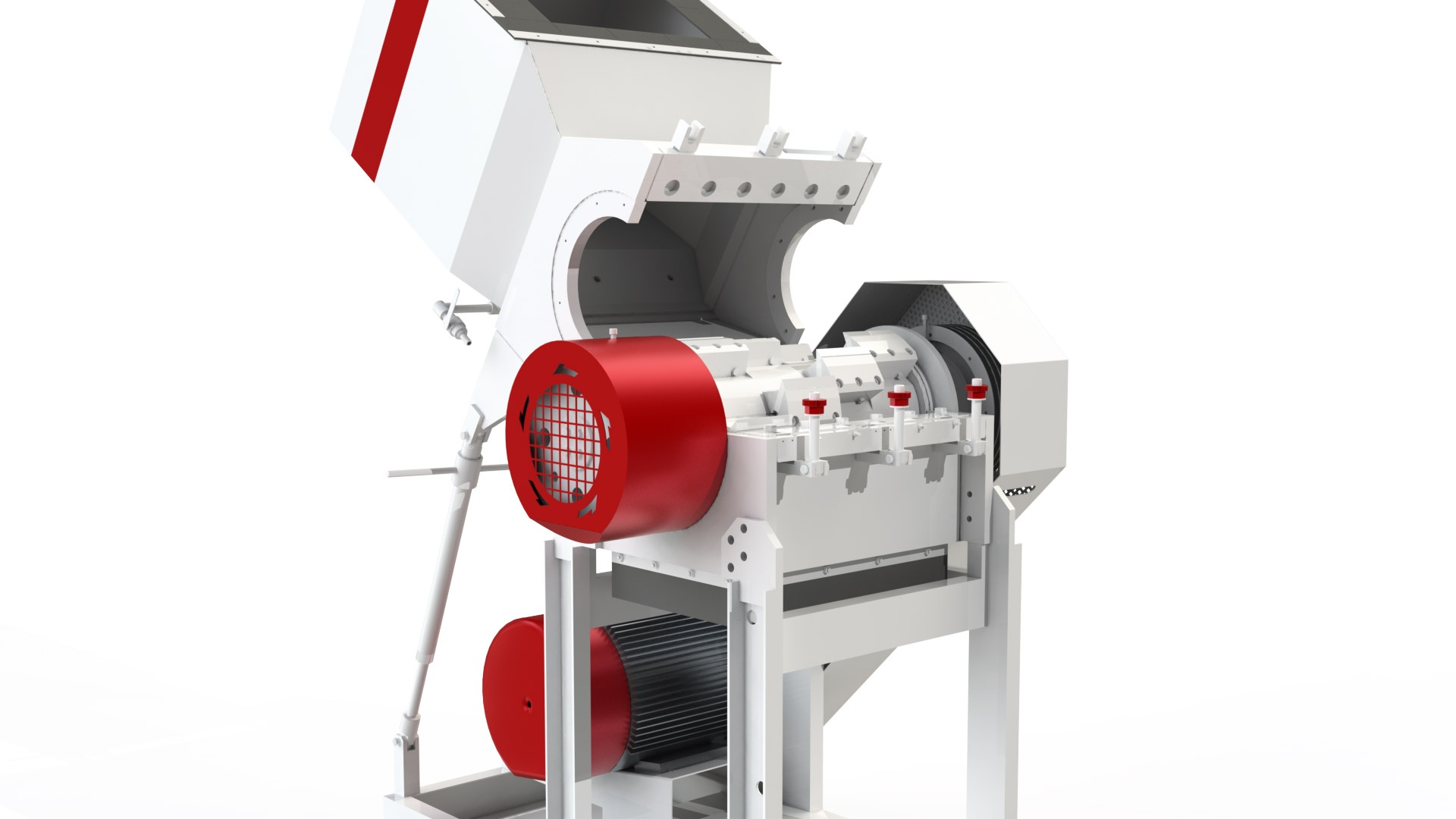 Дробилка для полимерных материалов! Предварительная отмывка сырья при ...