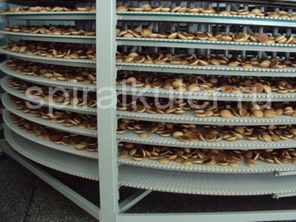 Спиральный охлаждающий кулер Орион для охлаждения хлебобулочных и кондитерских изделий