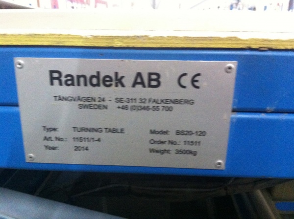 Поворотный стол BS 20 Randek