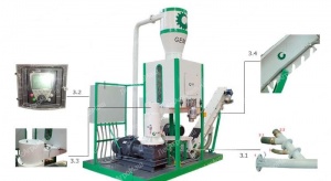 Линия оборудования для производства топливных пеллет MPL 300 (400 кг/час) - от Производителя