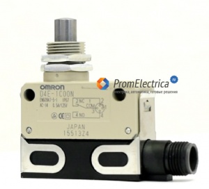 D4E-1C00N Компактный концевой выключатель в узком герметичном корпусе, шток, IP67, Omron