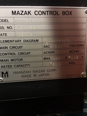 Вертикальный центр Mazak VARIAXIS 500 X/Y/Z/A/C 510/510/460 -120 +30/360° 5 осевой с ЧПУ Mach4metal