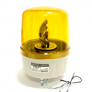 AVGB-20-Y (220VAC) Сигнальный проблесковый маячок желтого цвета диаметр 135 мм, 220 Вольт, Autonics