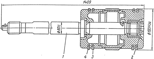 Поршень ∅190 со штоком на компрессор 4М10-40/70