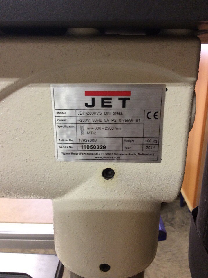 Сверлильный станок Jet JDP2800VS купить в Челябинске по цене 32 000