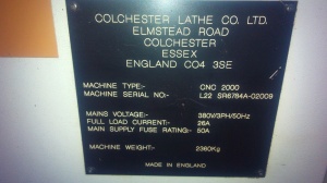 Colchester cnc-2000