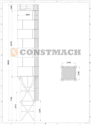 Constmach 100 тонн Цементные силосы