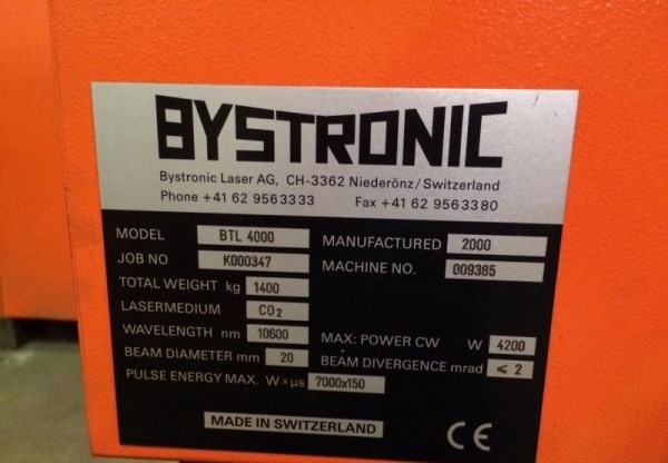 Bystronic BTL 4000 turbo