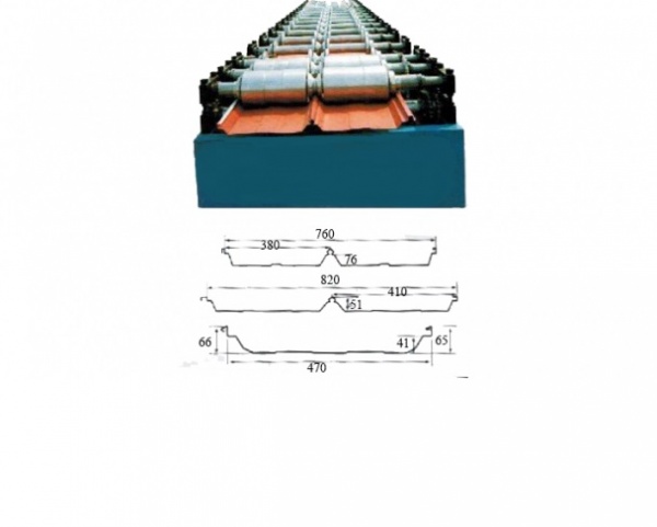 Линия для производства фальцевой кровли JCH-760