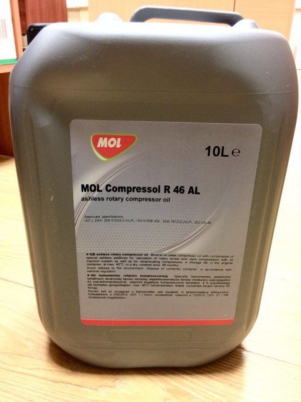 Компрессорное масло MOL Compressol R 46 AL (10 л)