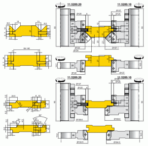 Универсальные комплекты фрез для профилирования вагонки, доски пола, имитации строительного бруса (фальшбруса) (31.3810.00, 11.5289.00)