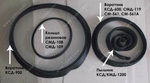 Воротник противопыльный КСД-600, КСД-900, КСД-1200, СМД-108