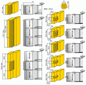 Фрезы для продольного сращивания материала (h=10мм)(06.27.XX)