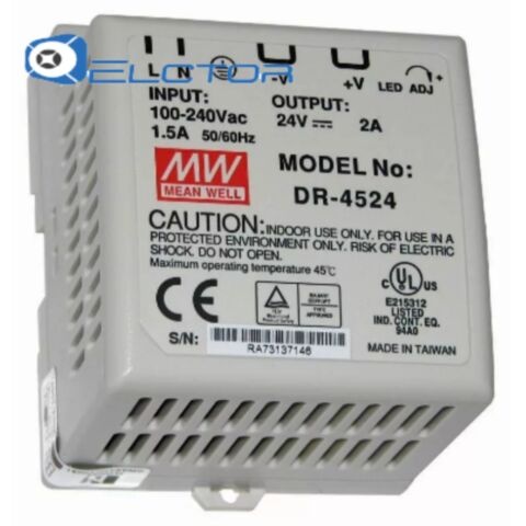 DR-4524 Импульсный блок питания 45W, 24V, 0-2.0A, Mean Well купить в ...