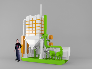 Пиролизное оборудование – инсинератор переработки ТБО мощностью 1650 тонн