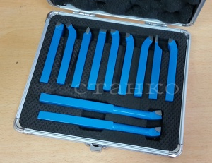 Набор токарных резцов с напайными пластинами сечением 8 мм - 11 шт