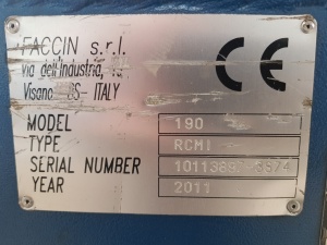 Профилегибочный станок FACCIN RCMI-190, ИТАЛИЯ 2011 г.в