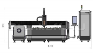 Оптоволоконный лазер с труборезным механизмом DualCut LNR3015/2000 Raycus