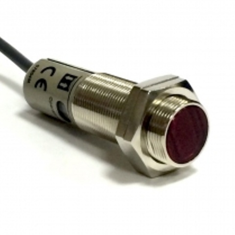 E3F2-R4B4F-M-E-2M-OMC Фотодатчик рефлекторного типа, дист. 4 м, PNP, фикс. чувств, металл., кабель 2м, без рефлектора Omron
