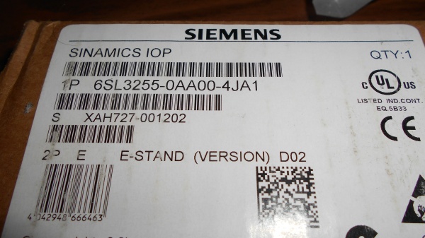 Панель 6SL3255-0AA00-4JC1 для преобразователя частоты Sinamics G120