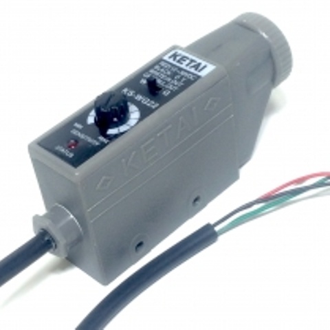 KS-WG22 Фотоэлектрические датчики, дистанция до 35 мм, белый/зеленый видимый свет, аналоговый выход 0-10 мА, 12...30VDC, IP67, Ketai
