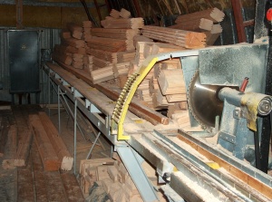 Линия для производства деревянных домов из профилированного бруса c толщиной стены 120мм